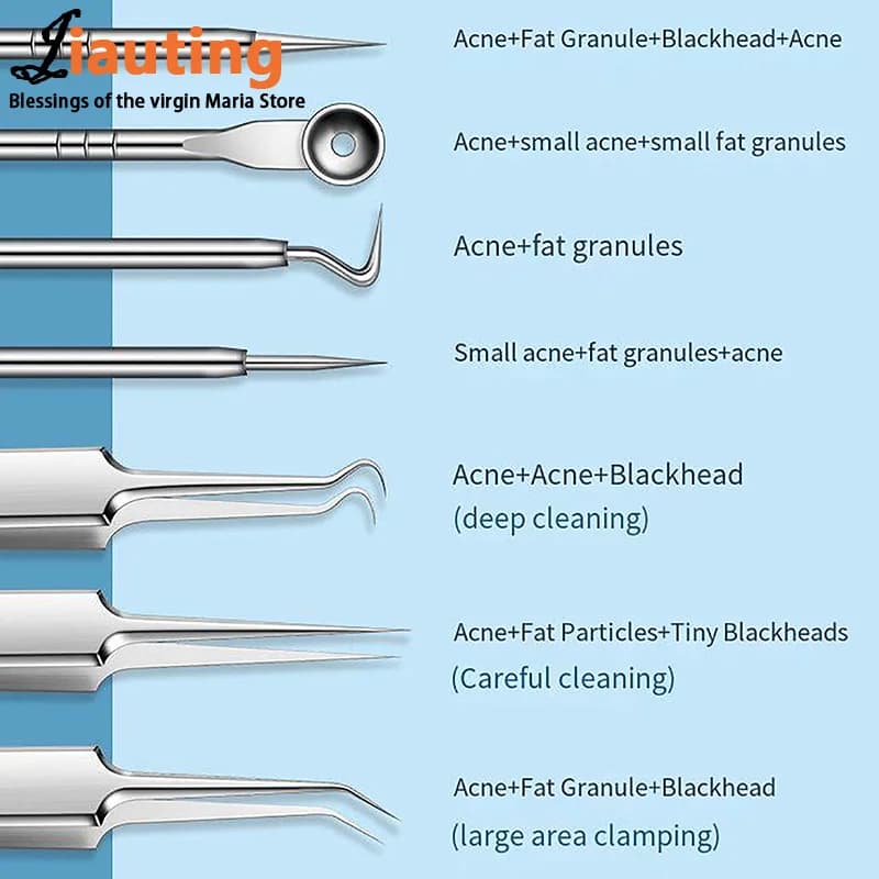 Ultra-Fine Cell Pimples Blackhead Stainless Steel Clip Tweezers Beauty Salon Special Scraping Closing Artifact Acne Needle Tool