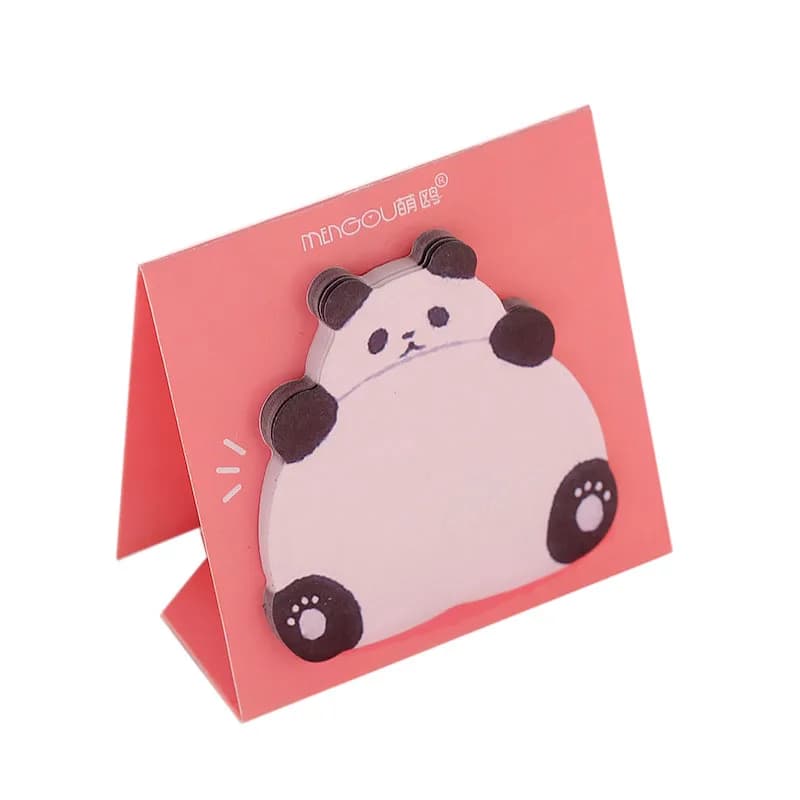 1 Piece Lytwtw's Cute Kawaii Animal Sticky Notes Notepad Memo Pads Office School Supply Stationery Panda Cat Stickers
