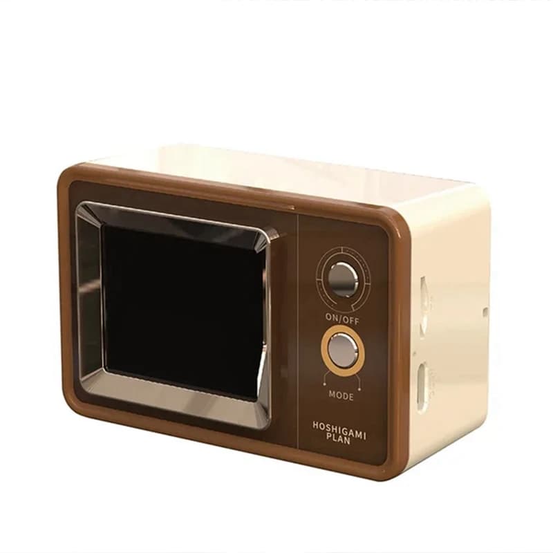 Retro Bluetooth Speaker Vintage Audio Sound System Wireless MP3 Music Player Support Lyrics Display Calendar