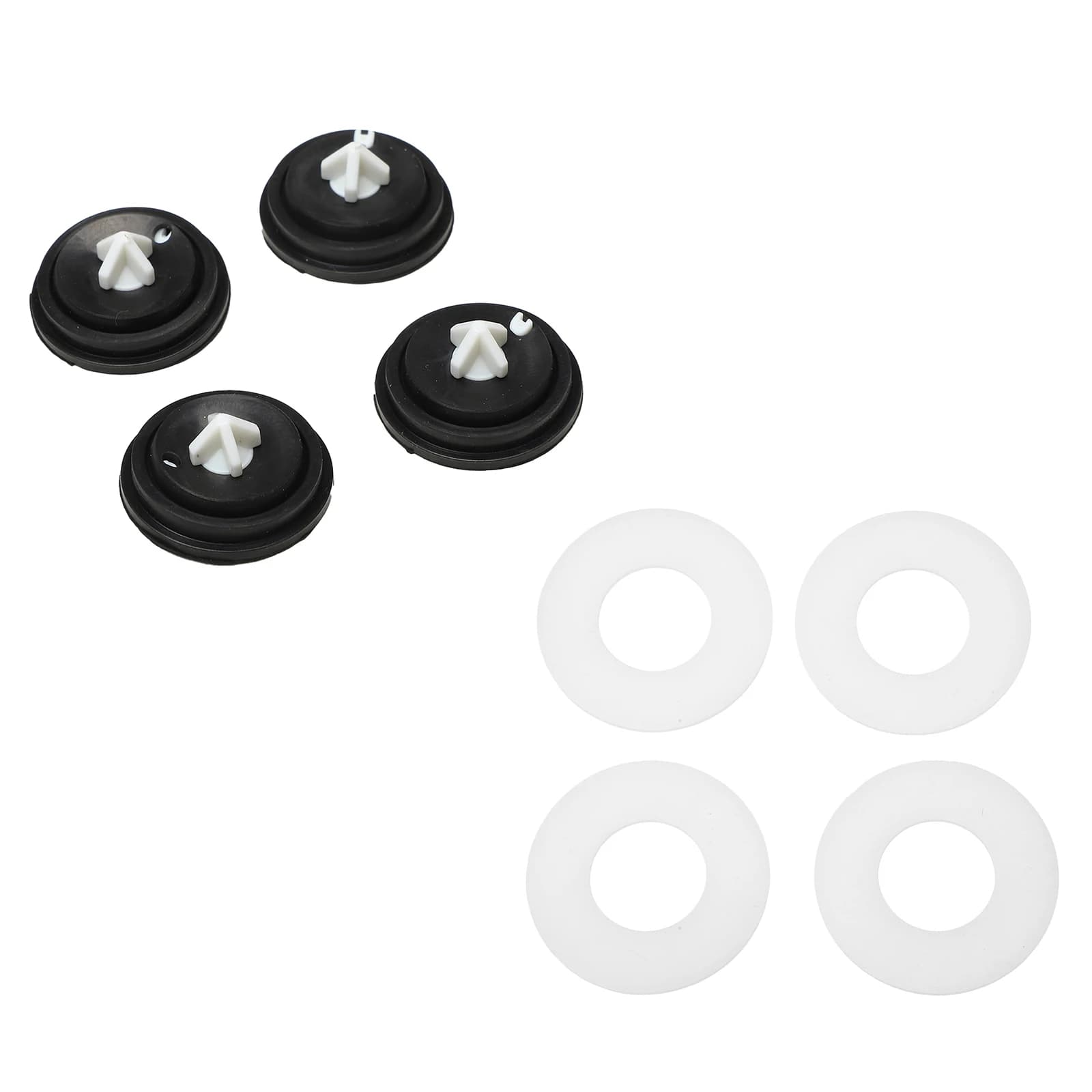 4Pcs Toilet Diaphragm Float Valve Fill Valve Gasket Inlet Filling Valve Membrane Siamp Fill Valves Cistern Washer Parts for Home