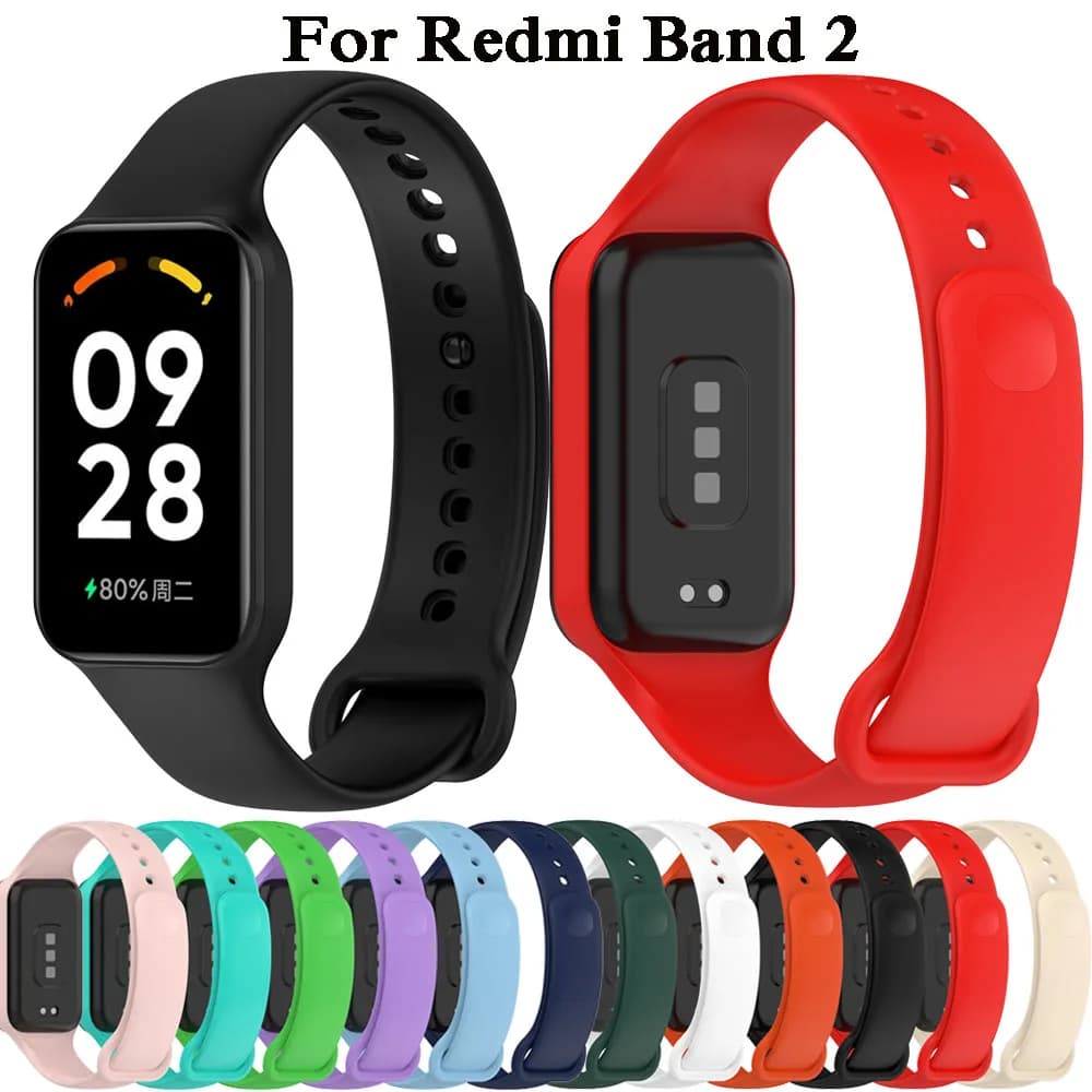 Fashion WatchBand For Redmi Band 2 SmartWatch Strap Wristbands Bracelet For Xiaomi Band 8 Active Correa WristBand Accessories