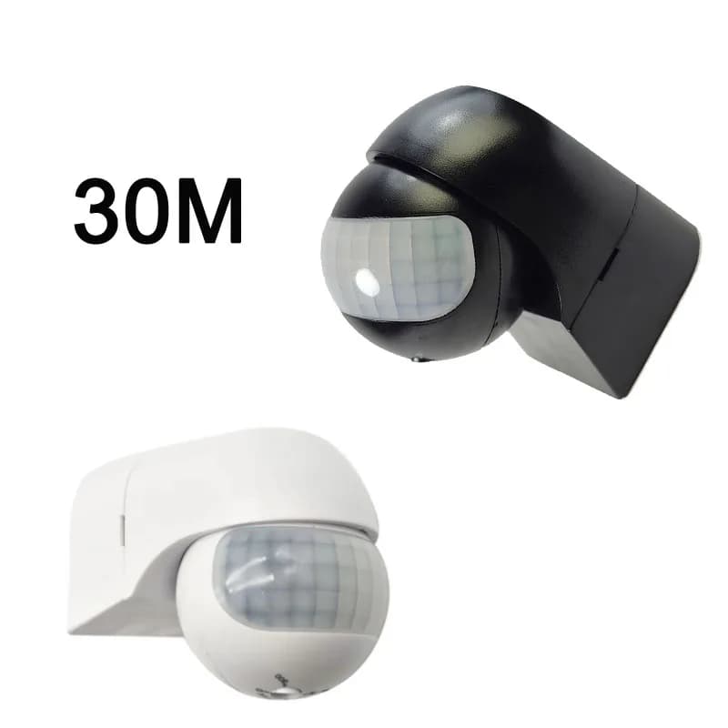 30M Home Security Alarm Systen 180 Degree Outdoor  PIR Infrared Motion Sensor Switch Movement Detector Automatic Lighting Switch