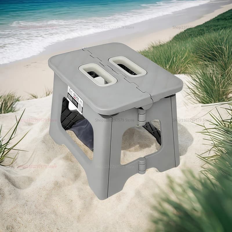 Lightweight Outdoor Camping Foldable Chair Thickened Plastic Beach Chair Carrying Stool Horse Stool Children's Chairs