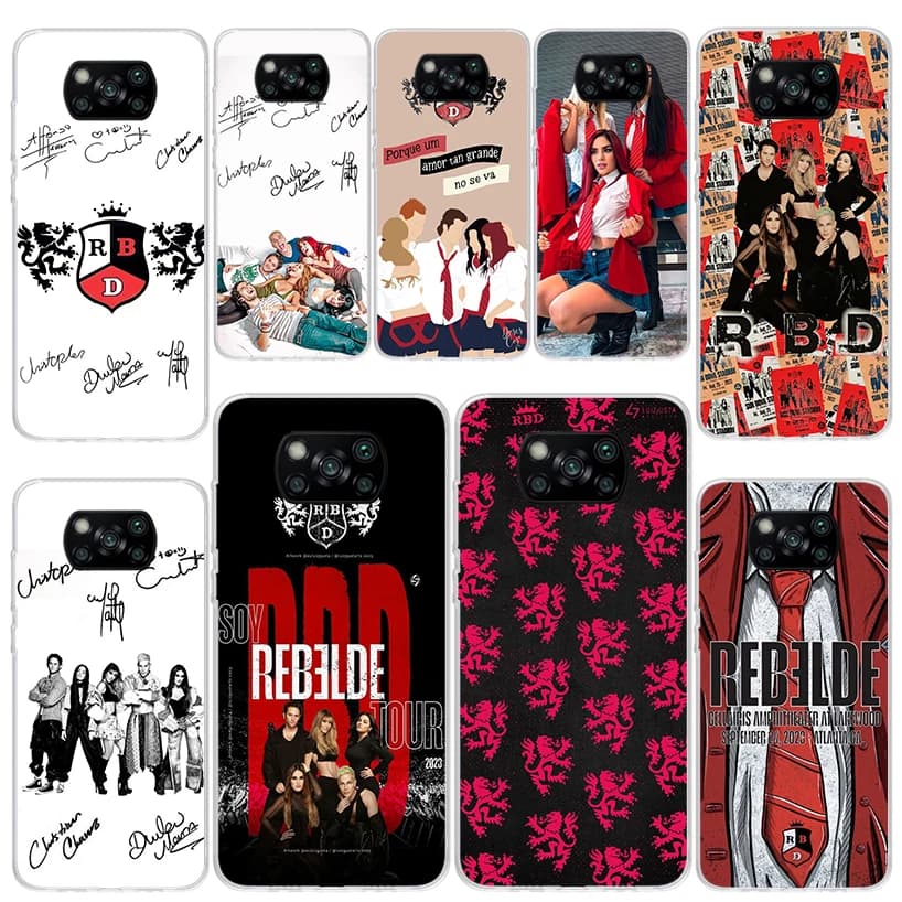 F-Fashion RBD R-Rebelde Soft Silicone Phone Case For Xiaomi Poco X3 NFC X7 X4 GT X5 X6 F6 F5 Pro F4 F3 F2 F1 M5S M4 M3 M2 5G Cov