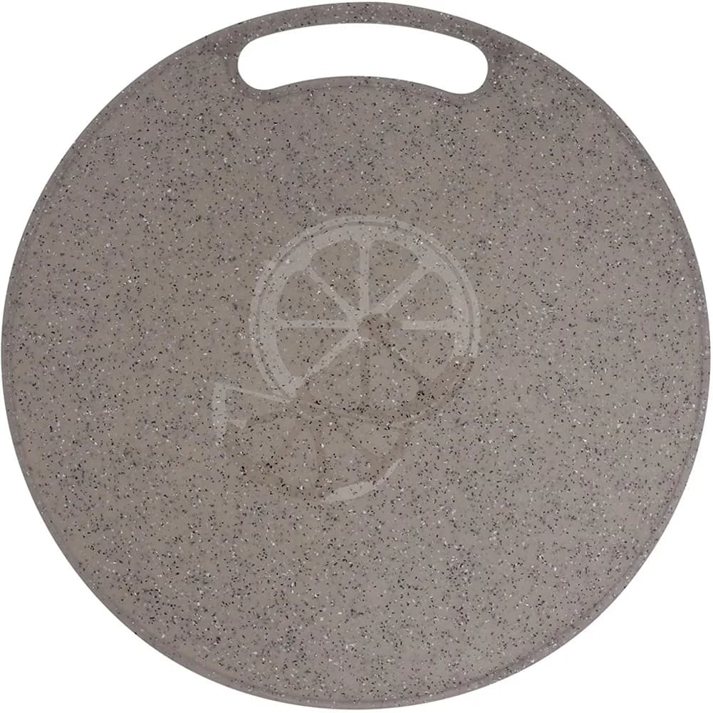 Cutting Board Plastic Kitchen Cutting Board Round Baking Board Fruit Vegetable Cutting Board with Handles 31cm