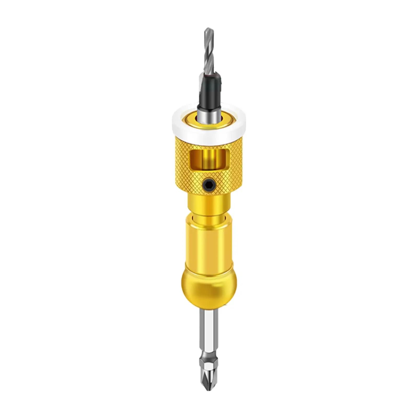 Countersink Bit Set Quick Release Carpentry Tool with Adjustable Depth Stop for Hand Drill, Electric Drill