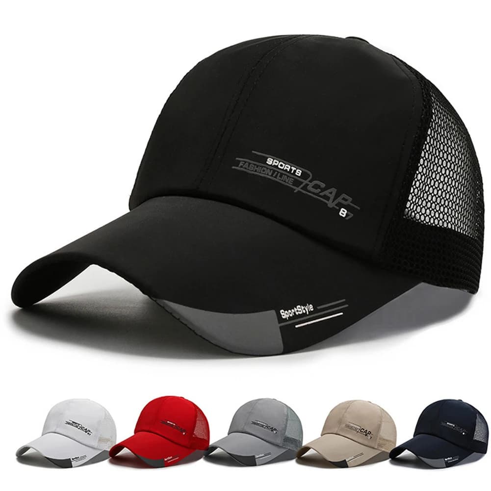 Men/Women Baseball Cap Label-Stick Sunhat Outdoor Breathable Hip-Hop Baseball Hats Casquette Adjustable Multicolor Sports Cap