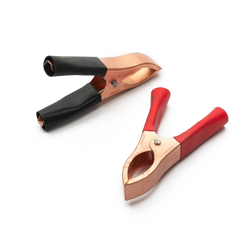 30A Alligator Clips Battery Clamps Crocodile Clip Aligator Clips 70mm Spring Battery Clip Inverter Ultrasonic- Crocodile Clip