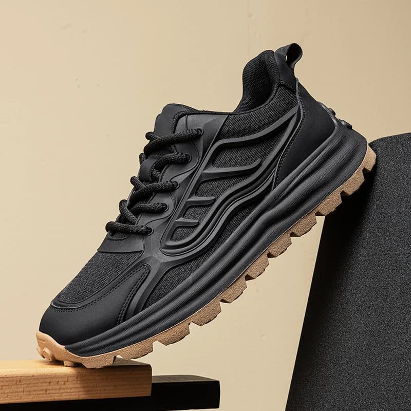 Hot Sale Breathable Men Golf Sneakers Comfortable Golfing Sport Trainers Anti-Slip Thick Sole Golf Footwear Walking Sneakers