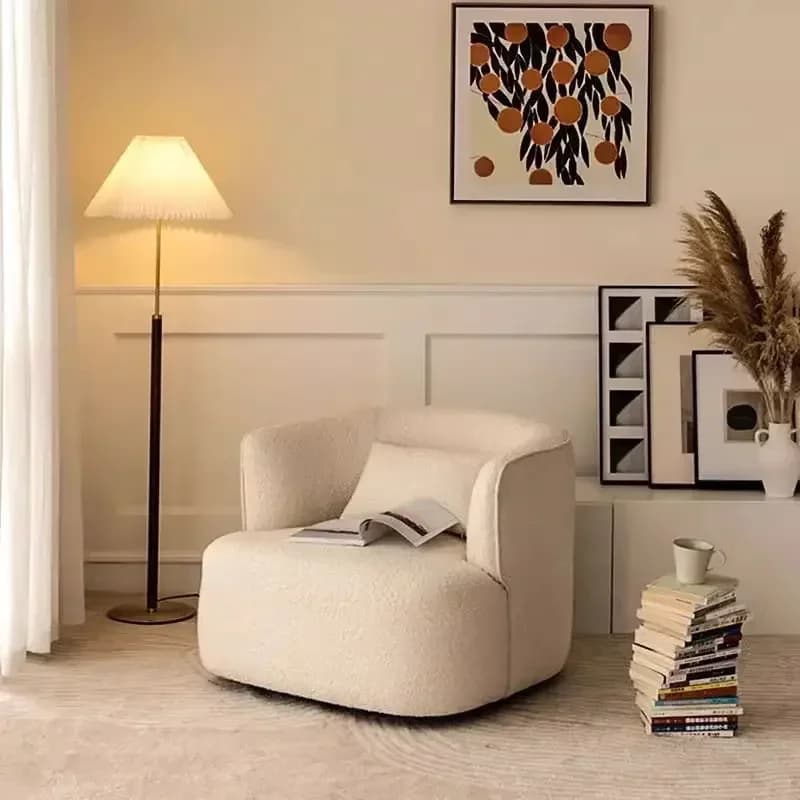 Modern Simple Single Sofa, Small Apartment, Living Room, Balcony, Bedroom, Rental House, Lazy Leisure  Sofa