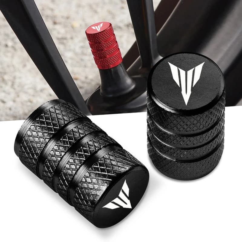 2 Pcs Tire valve caps For YAMAHA MT09 MT07 MT10 MT03 MT 09 07 03 10 MT-09 MT-07 MT-10 TRACER 900 700 GT FZ09 XSR700 XSR900