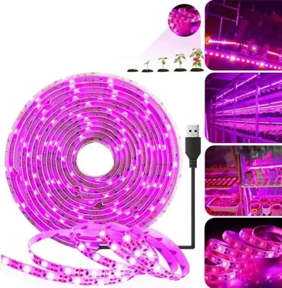5V Plant Light Grow LED Strip 5V USB LED 1-5m Full Spectrum  LED Chip For Greenhouse Flower Seedling Grow Tent Hydropon