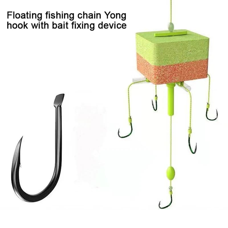 Explosion Fishing Hooks Flap Carp String Hook Anti-Winding Spider Hooks Set High Carbon Steel Fishhooks for Stream Tackle
