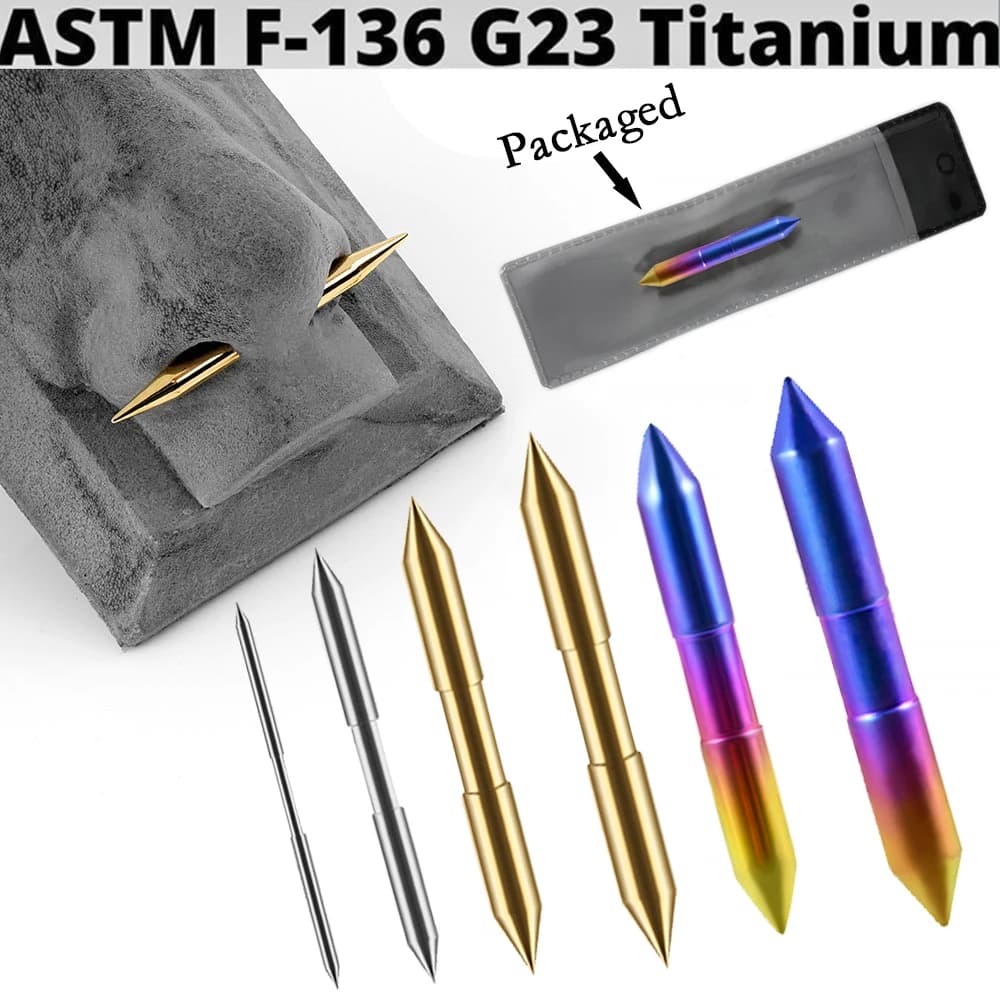 1PC G23 Titanium Tusk Septum Septum Spike 14G-2G Septum Tusk Rainbow Tusk Jewelry Tribal Straight Septum Piercing Septum Jewelry