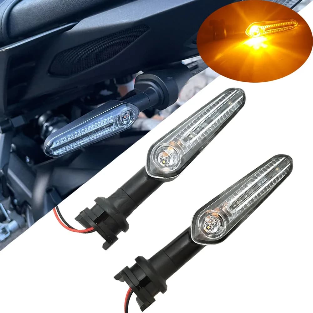 Motorcycle Mini LED Turn Signal Light Moto flashing Light clignotant Moto led For YAMAHA MT07 Tracer 700 XJ6 FZ6 MT09 900 MT10