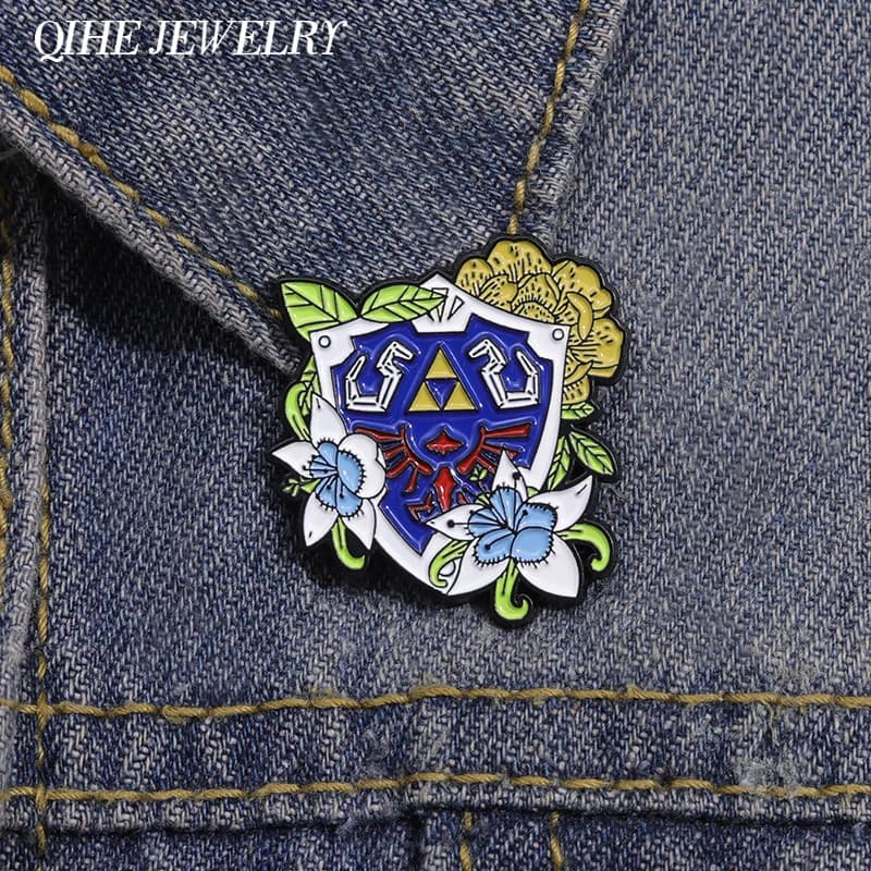 Cartoon Game Enamel Pin Jewelry Custom Badge Metal Lapel Backpack Shirt Accessories Friend Gift