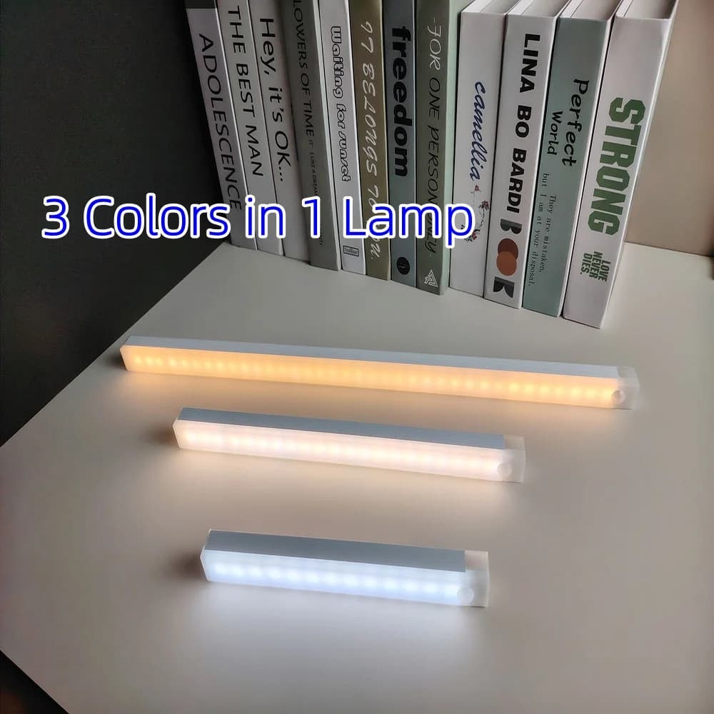 Removable Night Light USB LEDs Under Cabinet  Light Rechargeable Motion Sensor Closet Light Kitchen Bedroom Lighting Kitchen