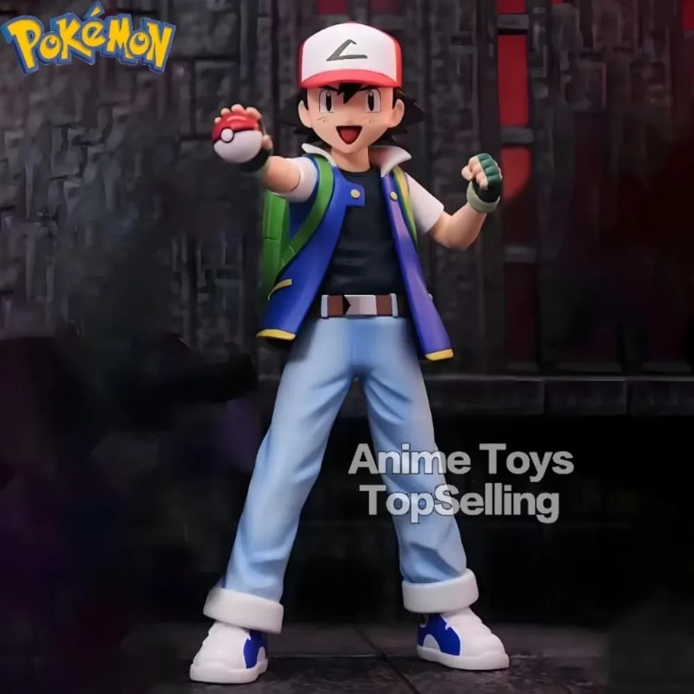 13cm/5.1in Anime Pokemen Figure Ash Ketchum Action Figures Pvc Collection Model Toys for Children Gifts