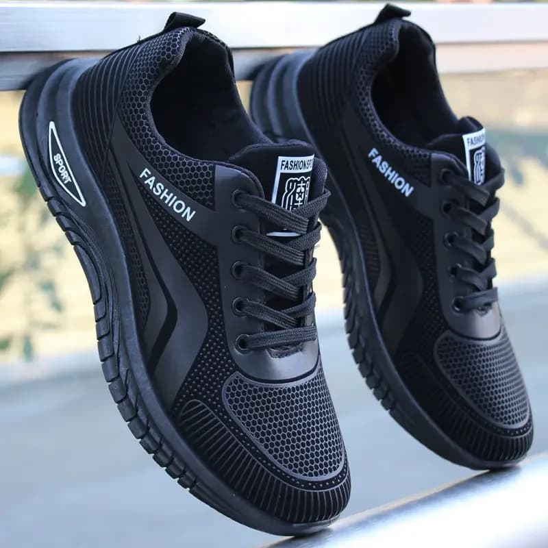 Men Casual Sneakers Summer Thick Sole Mesh Breathable Tennis Shoes Antislip Wear-resisting Running Trainers Zapatos De Hombre