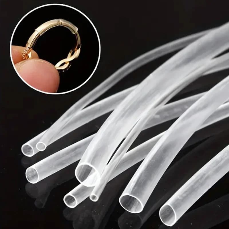 135pc Transparent Heat Shrinkable Tube Combination Suit Electrical Tape Insulation Sleeve Data Line 2:1 TimesshrinkWire AndCable