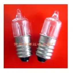 GREAT!Halogen lamp 6V 2.4W E10 A972 10pcs 2025-02