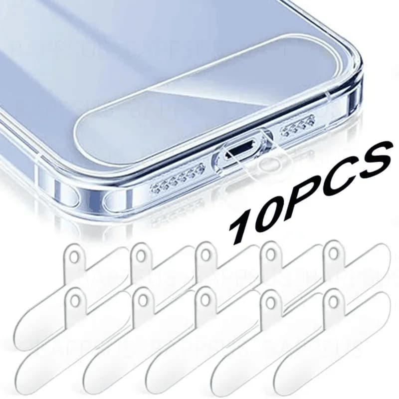 1/3/5Pcs Transparent Mobile Phone Anti-lost Lanyard Card Gasket Universal Detachable Phone Hanging Cord Strap Patch Tether Pad