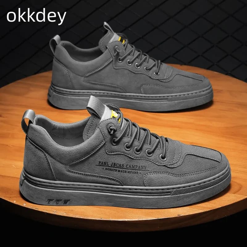 2023 New Spring Men's Sneakers Designer Replica Breathable Shoes Round Toe Light Board Trendy All-match Sports and Leisure Shoes