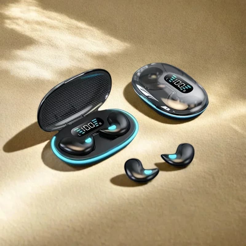 X55 Earphones Wireless Earphones Headphones Noise Reduction Sport Game Sleep Bluetooth 5.0 Earbuds HIFI Stereo Music Headset