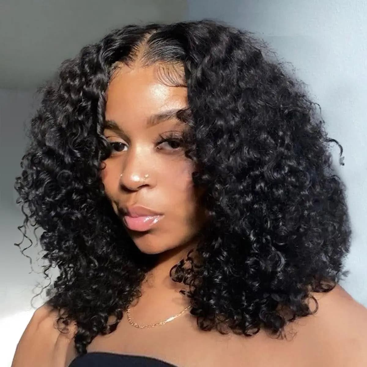 8 16 inch Short Curly Bob Wigs Human Hair Deep Wave 13x4 Lace Front Wig 180 Density 13x6 Lace Front Wig Virgin Hair Glueless Wig
