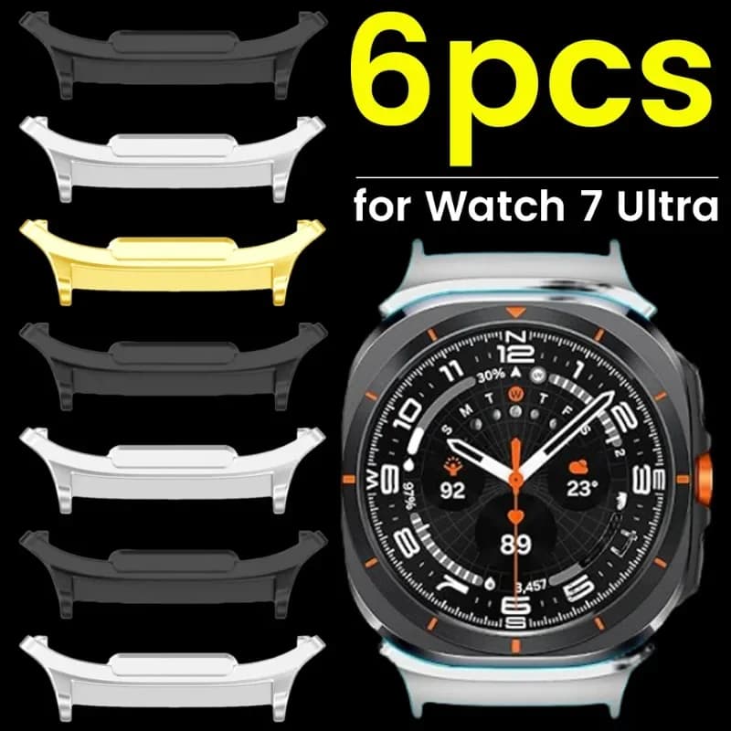 6/4/2Pcs Metal Connector for Samsung Galaxy Watch 7 Ultra 47mm Stainless Steel 20mm 22mm 24mm Connection Adapter Watch 7Ultra