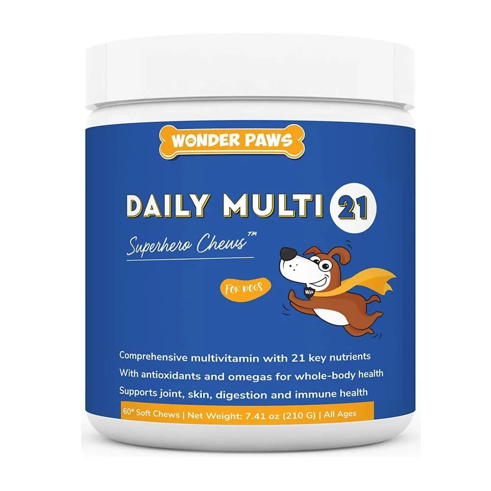 Wonder Paws Premium Multivitamin For Dogs For Immune, Joint, Skin, Heart, & Digestive Health 210G