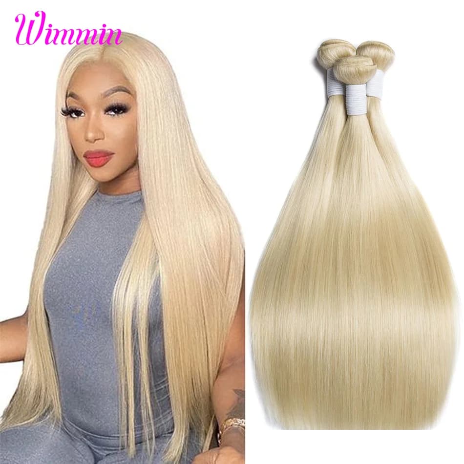 wimmin natural human hair extensions 100% 613 human hair bundles human hair extensions Brazilian Virgin Hair 1/2/3 pc 12A