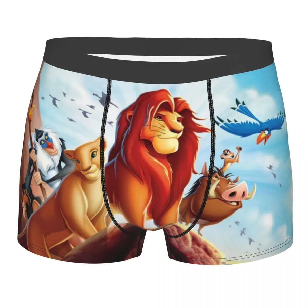 The Lion King Simba Underwear Male Printed Custom Cartoon Movie Boxer Briefs Shorts Panties Soft Underpants