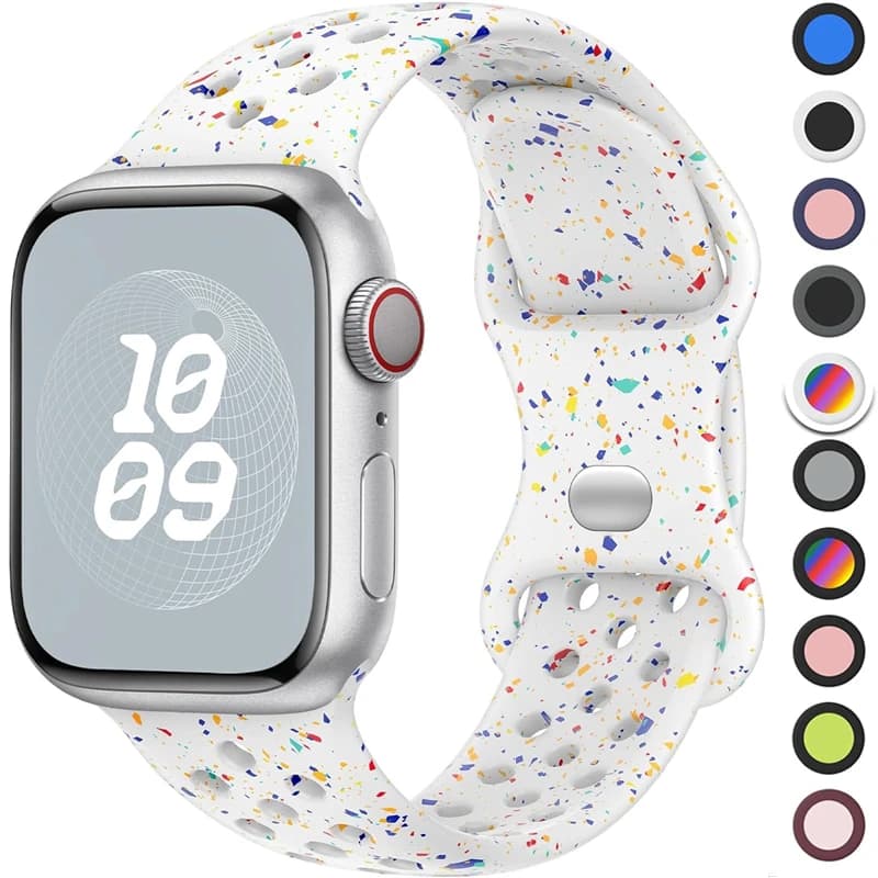 Strap For Apple Watch Band 44mm 49mm 45mm 40mm 41mm 38mm 42mm correa Breathable sports bracelet iwatch series 8 SE 7 6 5 9 Ultra