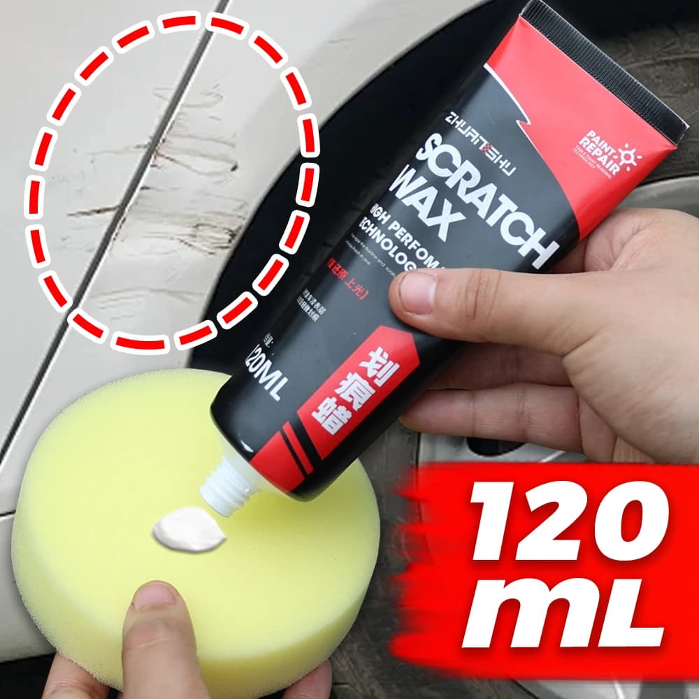 Car Scratch Repair Wax Sponge Wipe Set Auto Body Scratch Fine Lines Water Mark Removal Polishing Waxing Cream Car Paint Care Wax