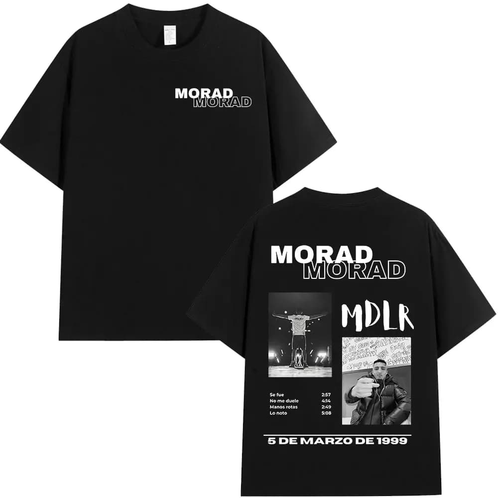 Rapper Morad MDLR Tour Album T Shirt Men's Women High Quality Cotton Tee Shirt Fashion Hip Hop Short Sleeve T-shirts Streetwear