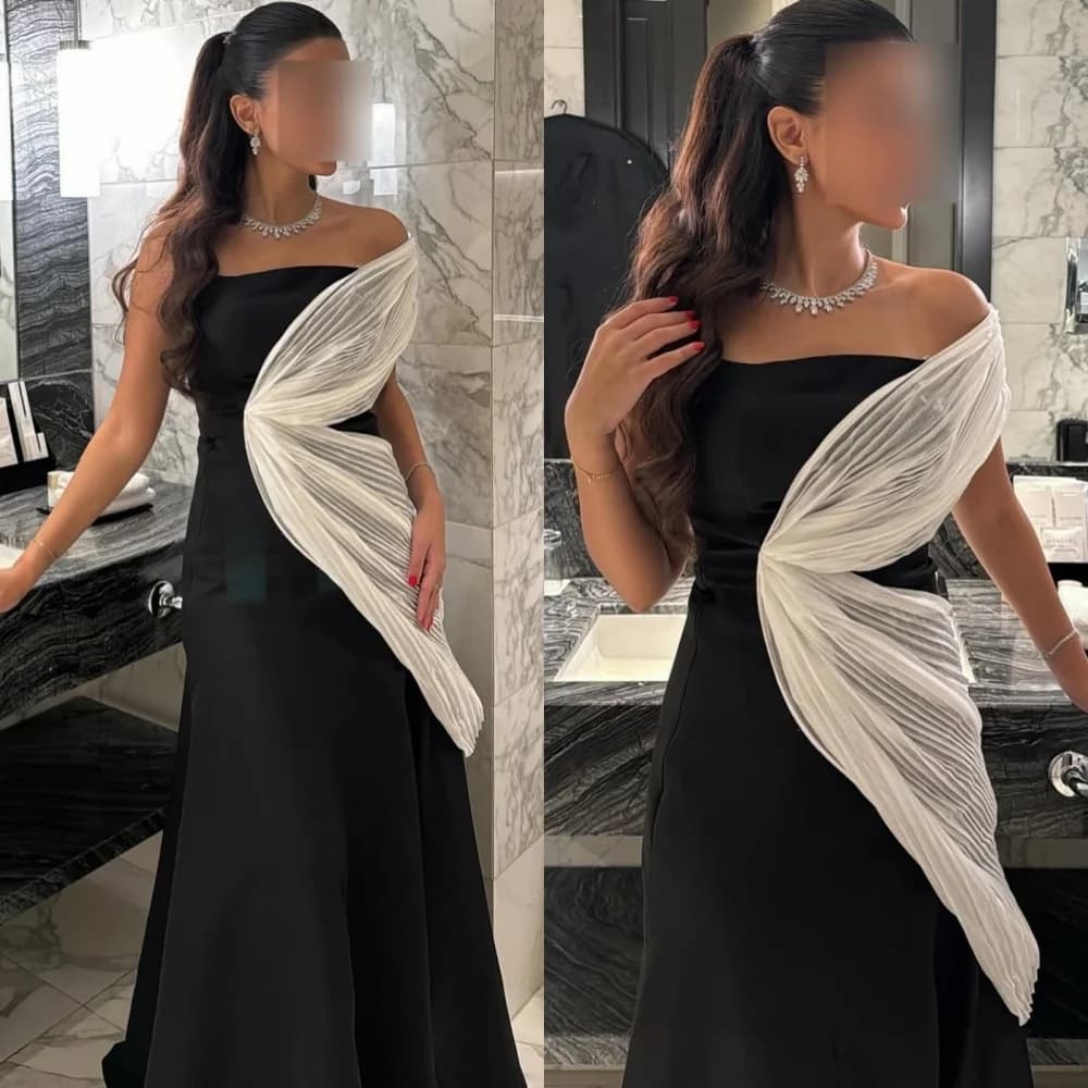 Customized Sexy Fashion Jersey Pleat Ruched Draped A-line One-shoulder Long Dresses Bespoke Occasion Dresses Exquisite Classic