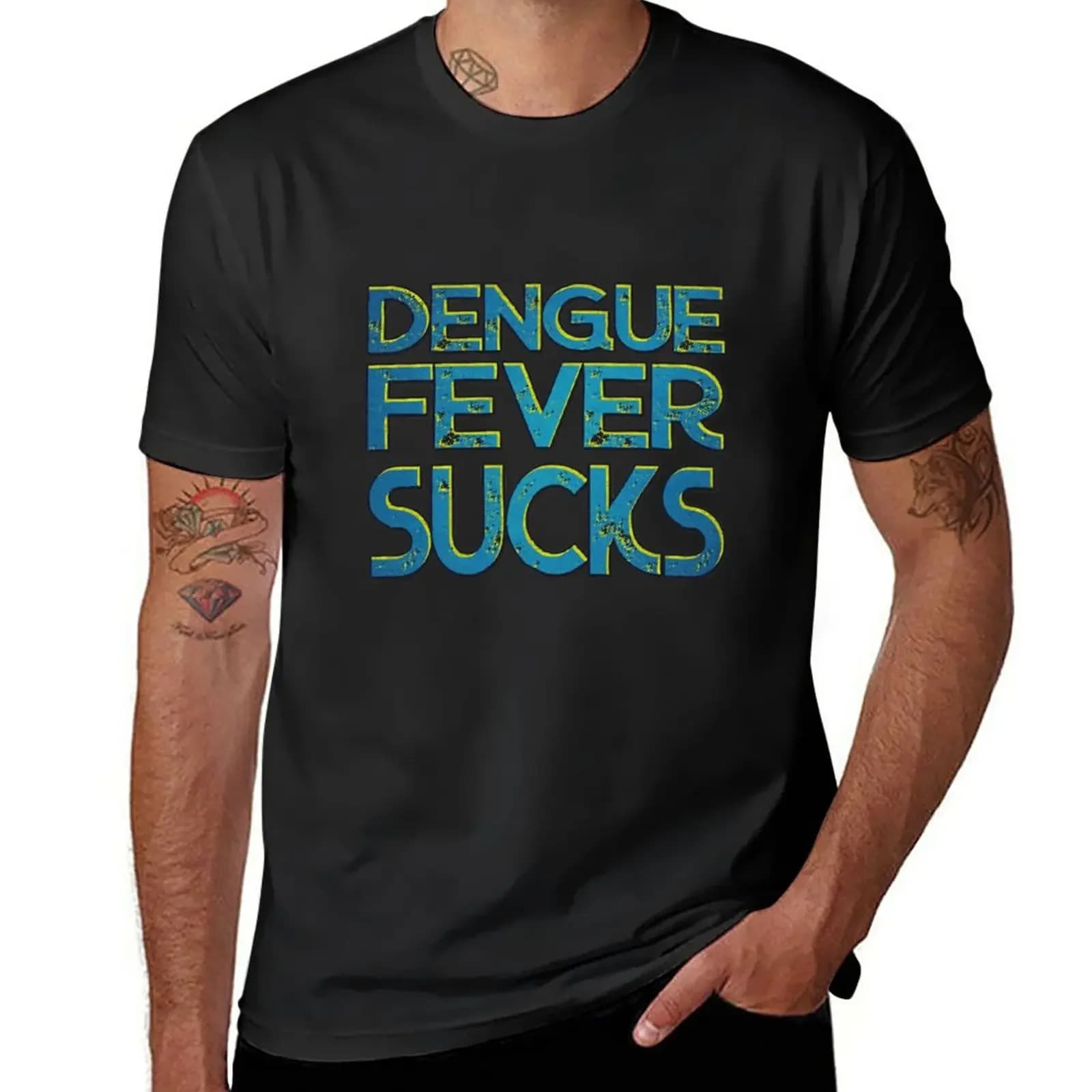 New Dengue fever sucks T-Shirt blank t shirts summer tops heavyweight t shirts quick drying t-shirt T-shirt men