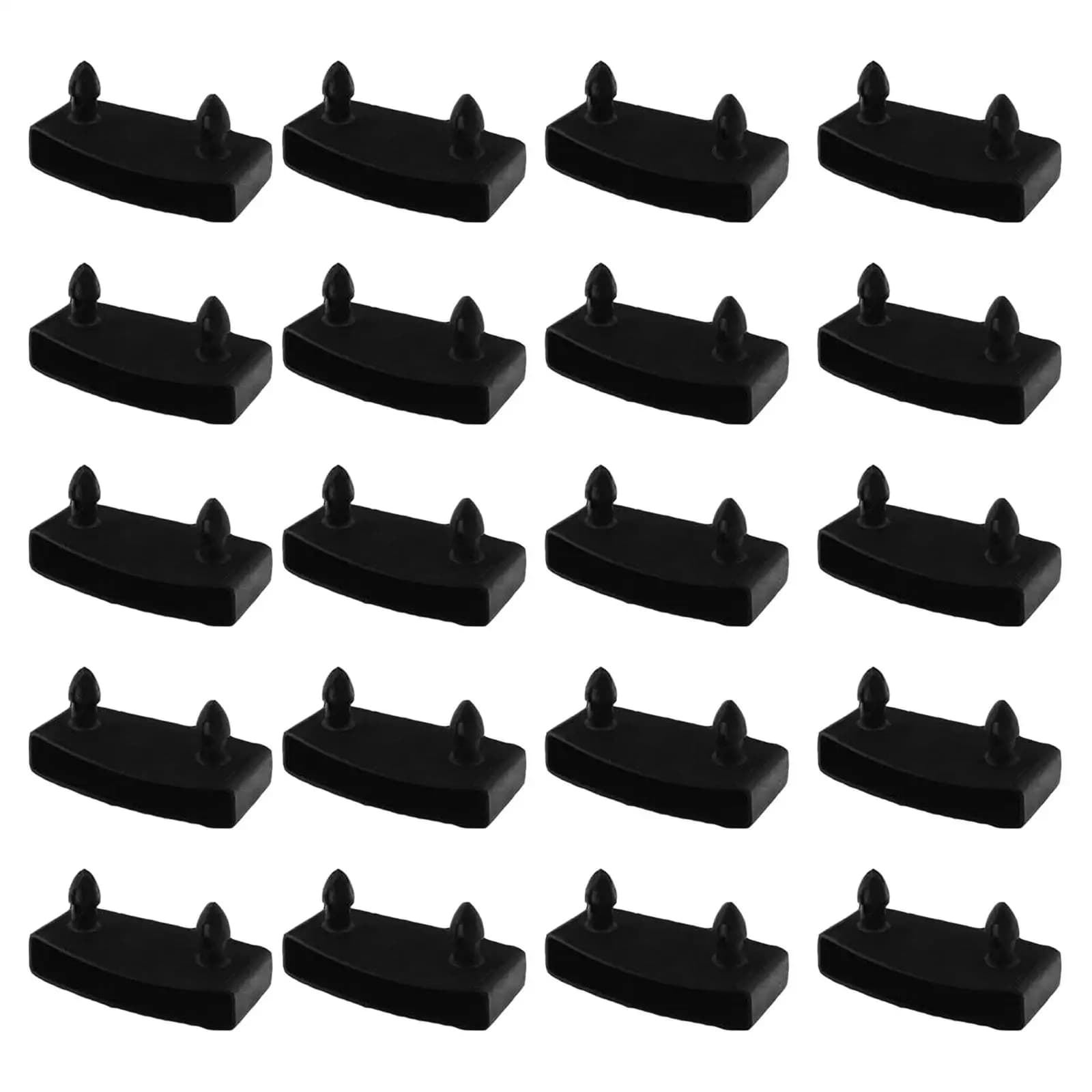 20Pcs Bed Slat Holder Portable Bed Base Replacement Universal Side Slat Bracket Cover for Bunk Bed Metal Bed Wooden Bed Day Bed