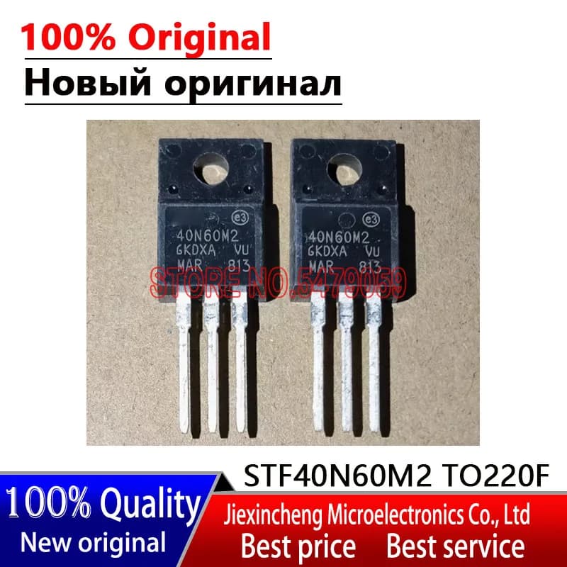 10PCS 40N60M2 STF40N60M2 TO220F (34A 600V) MOSFET New original