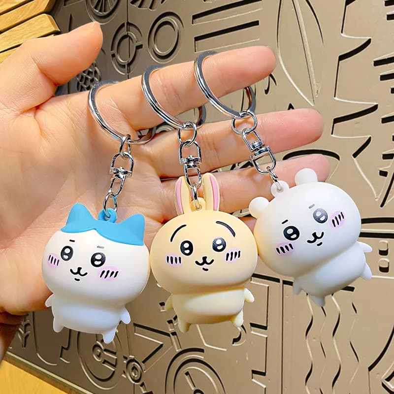 Anime Kawaii Doll Pendant Cartoon Animation Peripheral Keychain Backpack Cute Accessories Small Girl Birthday Keychain Gifts
