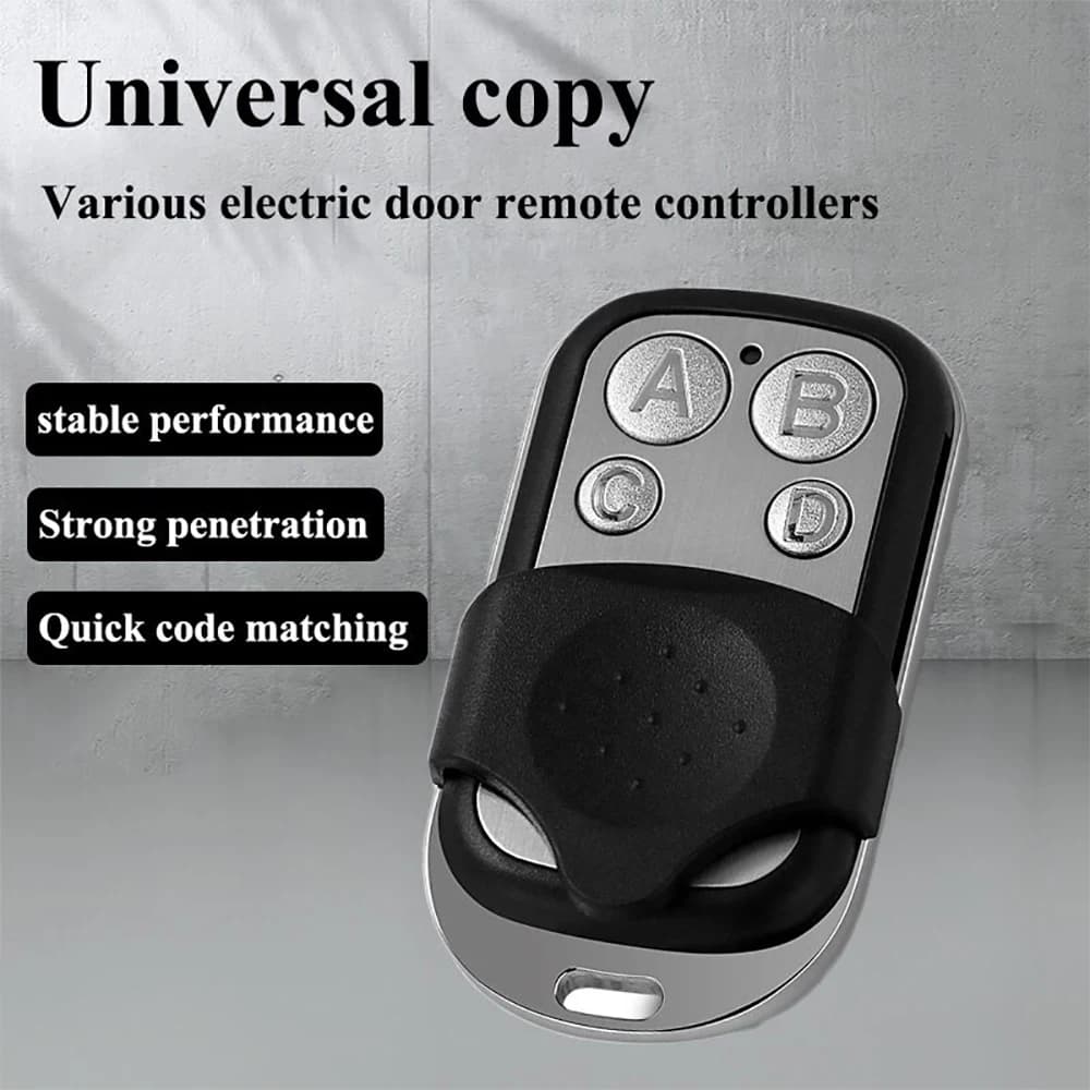 Metal Push Button Remote Control Transmitter ABCD / Lock Unlock 4Button 433MHz Universal 4 Buttons Garage Door Opener Remote