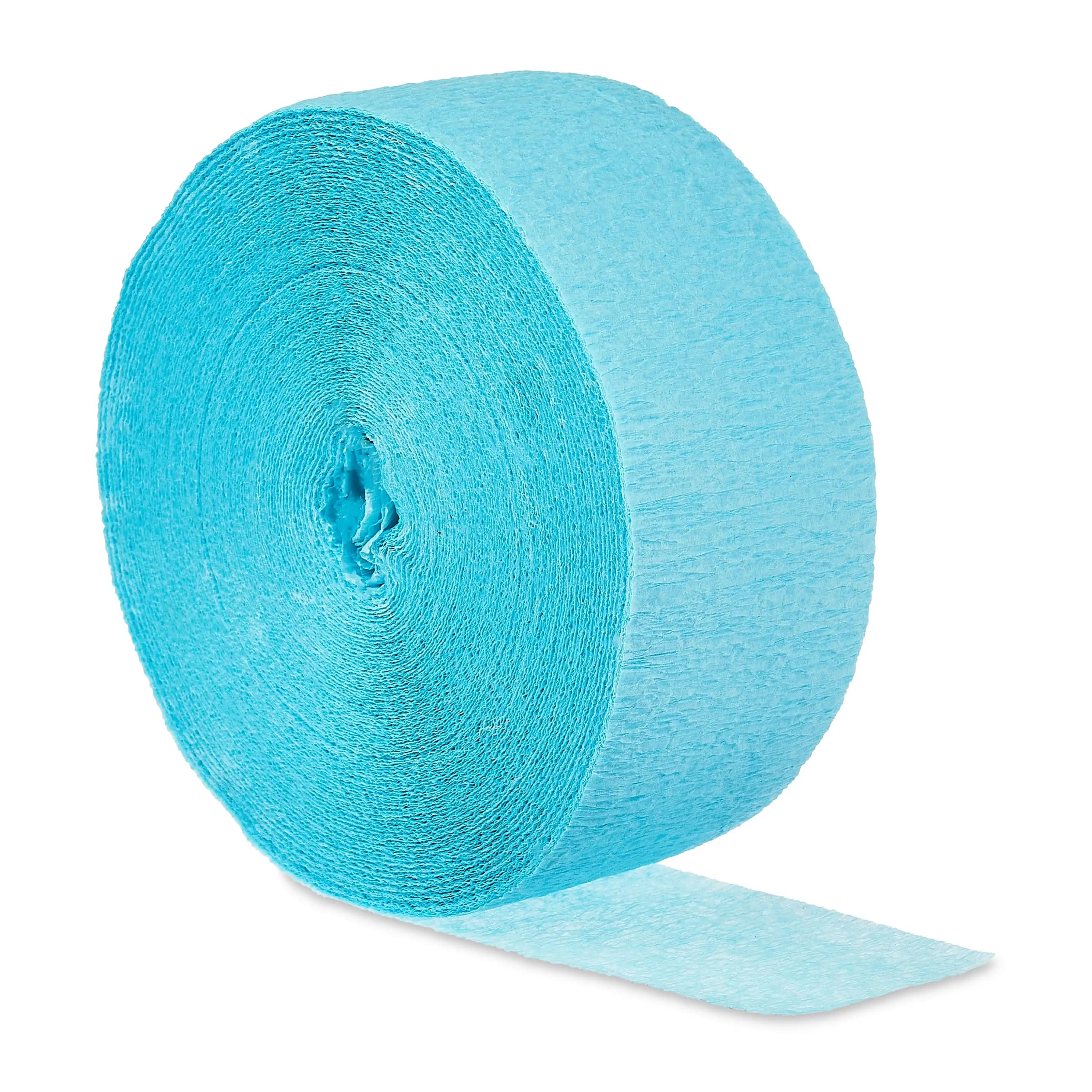 Light Blue Paper Party Streamer, 1.75" x 150