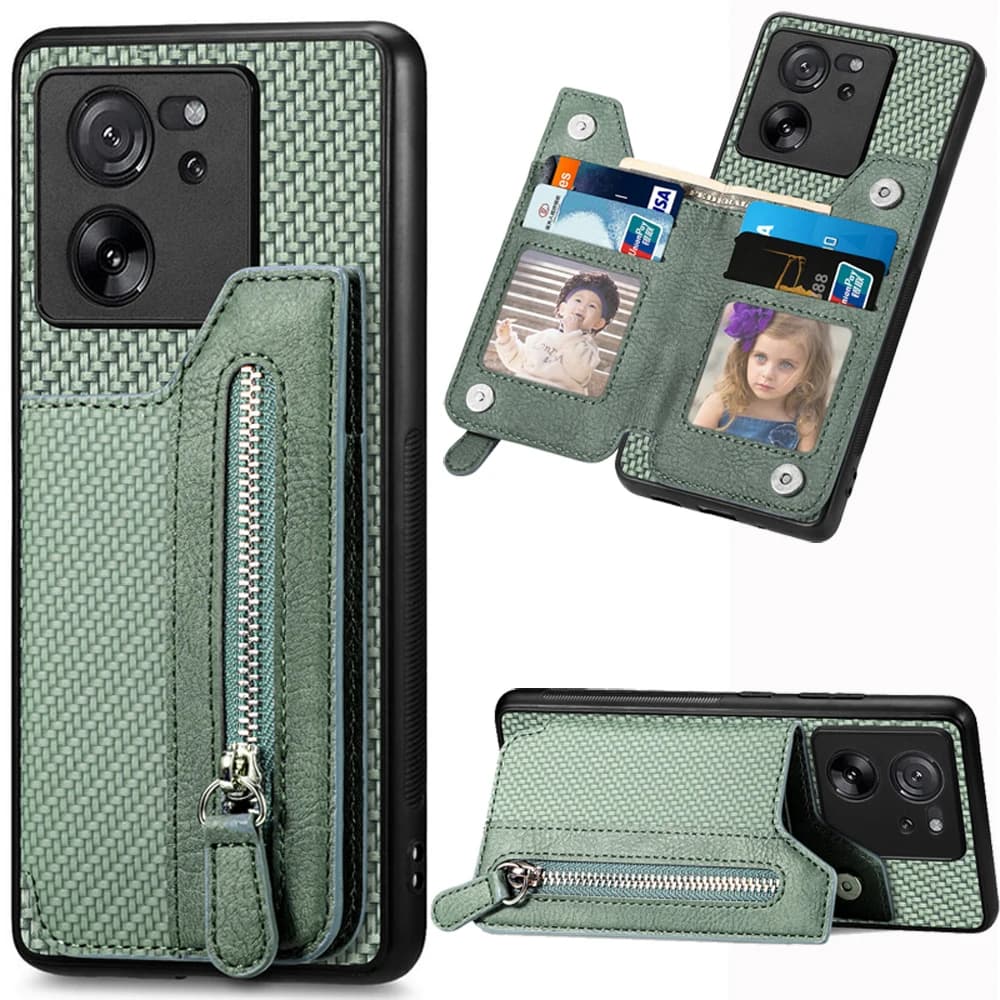 For Xiaomi Poco X7 F6 M6 X6 Pro F7 Ultra 4G 5G Zipper Leather Wallet Back Cover For Redmi Note 13 Pro Plus 12s Case Mi 14T 13T