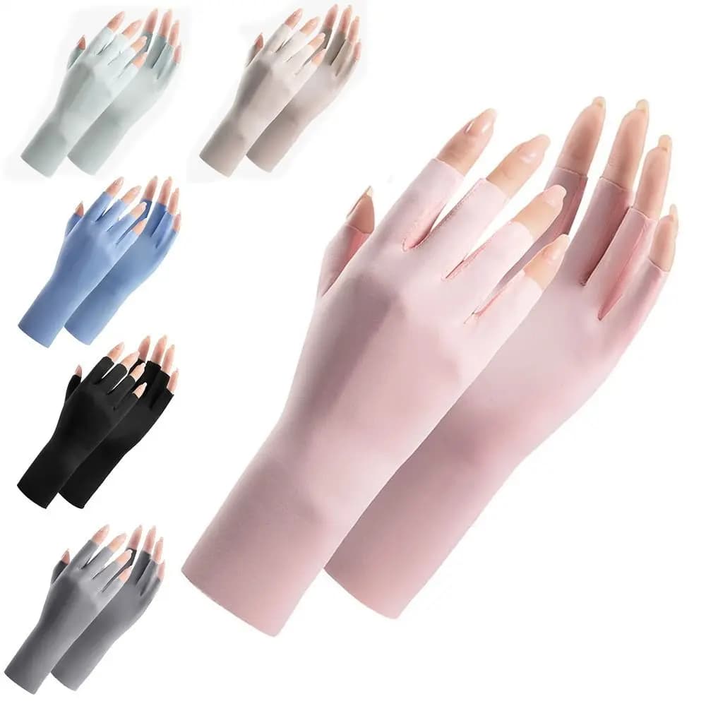 Sunscreen Gloves For Nail Art Gel UV LED Lamp Tool Nail Art Glove UV Protection Gloves Protecter Gloves