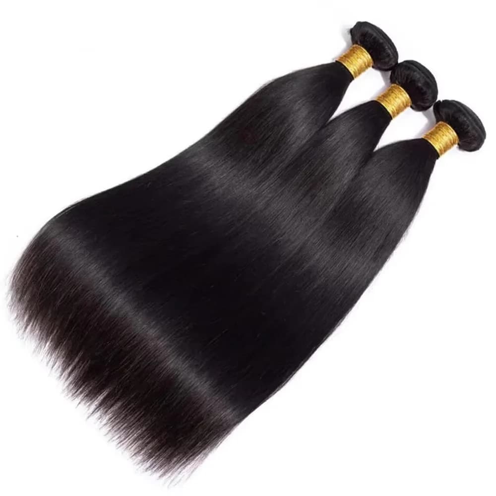 40 50 Inch Brazilian Straight Human Hair Bundles 16A 1/3/4 Pcs 100% Remy Unprocessed Raw Hair Bundles Extensions For Black Women