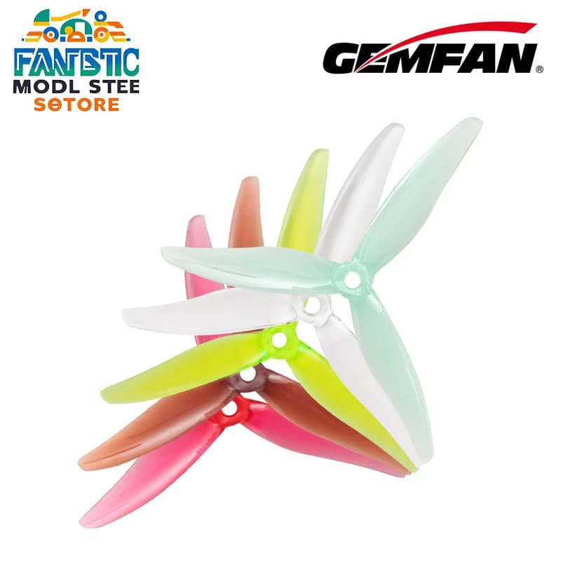 2 Pairs Of High-Quality 6s Fpv Competition Grade 5-Inch Three Bladed Propellers For Gemfan 51366 Mck V3 Crossover Aircraft