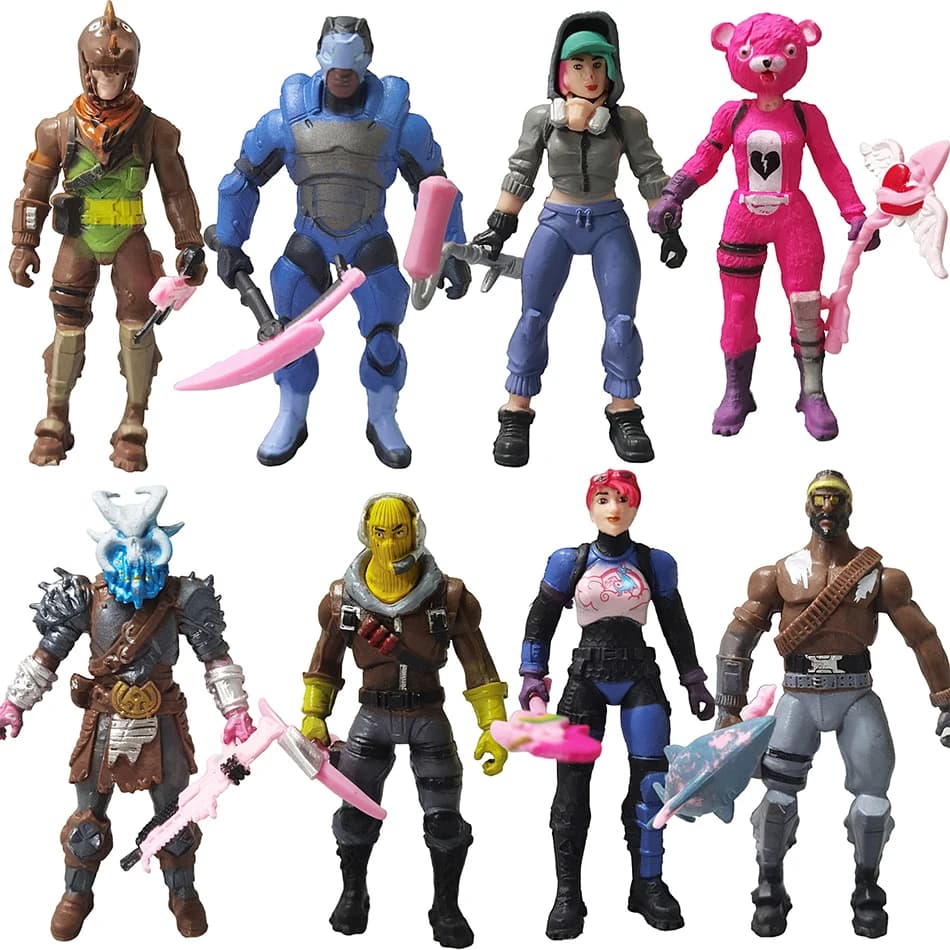 10CM Fortnite Figure Anime Game Figure Toy Doll Action Figure Car Desk Decoration Birthday Gift For Children Adults Fans