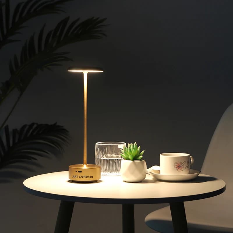 Rechargeable high-quality led table lamp beautiful creative decoration bedroom bedside hotel restaurant atmosphere gift