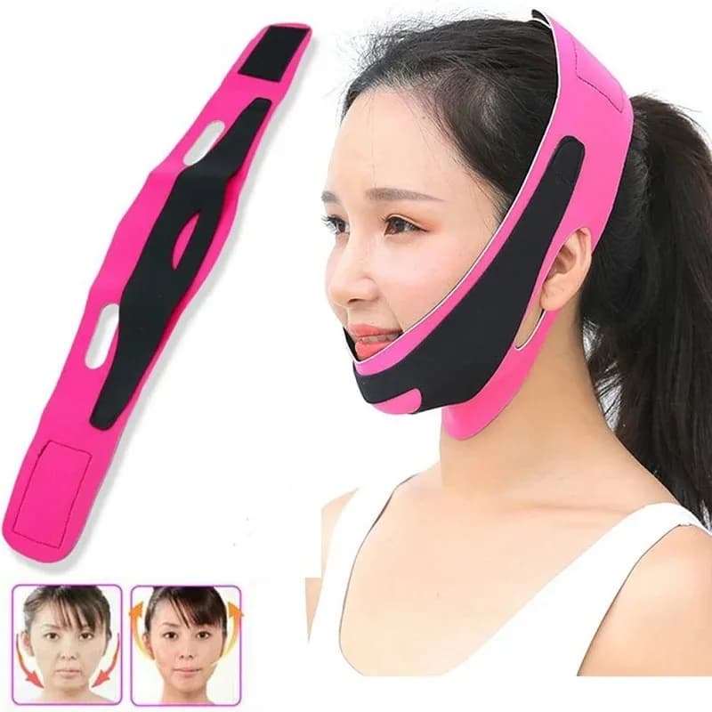 YS00135--Elastic face slim bandage v line facial shape woman chin belt facial care beauty tool